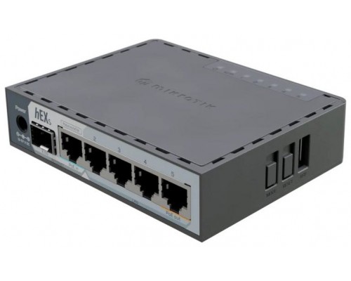 Mikrotik E60iUGS hEX Router 5xGbE PoE-I/O 1x2.5SFP-IA12 Mikrotik E60iUGS hEX Router 5xGbE PoE-I/O 1x2.5SFP