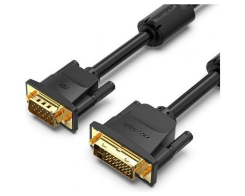 CONVERSOR DVI-D/M A VGA/M 1.5 M NEGRO VENTION