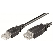 CABLE ALARGADOR USB 2.0 EWENT USB-A MACHO USB-A HEMBRA 3m NEGRO