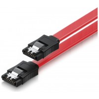 CABLE SATA PARA DISCO DURO DE 1,5 3 6 GBITS L-TYPE CON CLIPS 0,75 M