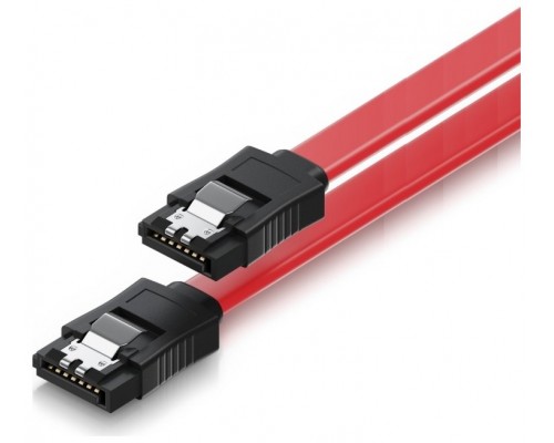 CABLE SATA PARA DISCO DURO DE 1,5 3 6 GBITS L-TYPE CON CLIPS 0,75 M