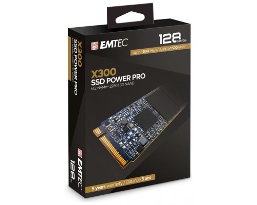 SSD M.2 2280 128GB EMTEC POWER PRO X300 NVMe PCIe Gen 3.0 x 4