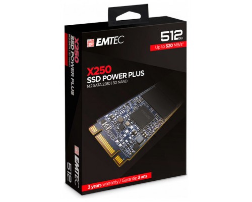 SSD M.2 2280 512GB EMTEC POWER PLUS X250 SATA (500GB)