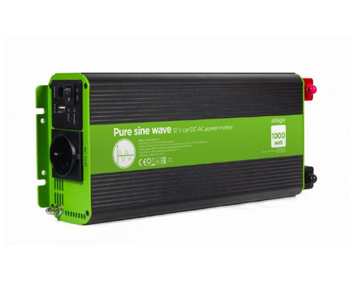 INVERSOR CORRIENTE DC-AC GEMBIRD COCHE DE ONDA SINUSOIDAL PURA DE 12 V 1000 W-DI28 INVERSOR CORRIENTE DC-AC GEMBIRD COCHE DE ONDA SINUSOIDAL PURA DE 12 V 1000 W