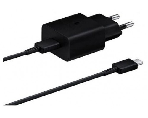 CARGADOR SAMSUNG USB-C 15W BLACK CON CABLE