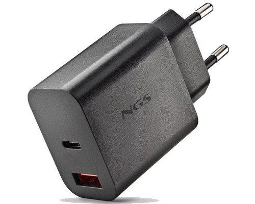 NGS CARGADOR GAN ULTRARAPIDO 30W USB-C+ USB-A
