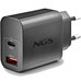 NGS CARGADOR GAN ULTRARAPIDO 30W USB-C+ USB-A