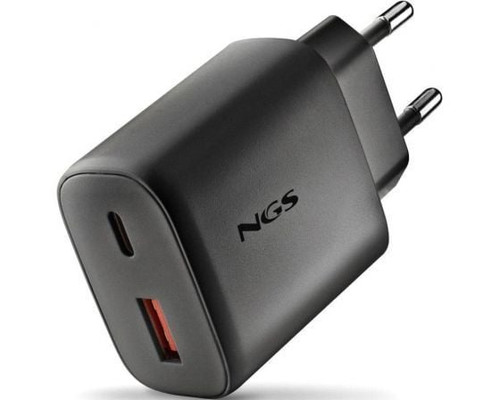 NGS CARGADOR GAN ULTRARAPIDO 45W USB-C+ USB-A