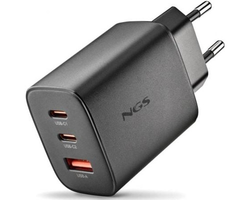 NGS CARGADOR GAN ULTRARAPIDO 65W USB-C+ USB-A