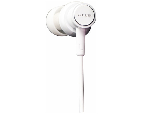 Auriculares aiwa estm - 500wt jack 3.5mm blanco