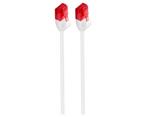 CABLE RED SLIM EWENT CAT6 U/UTP 0,25M BLANCO