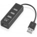 Ewent EW1123 MINI-HUB USB 4 Puertos Negro