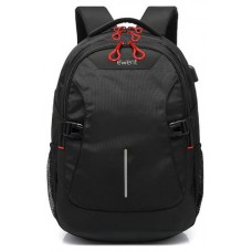 MOCHILA EWENT PARA PORTATIL 15.6"" NEGRA CON CONEXION USB