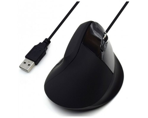 RATON USB EWENT ERGONOMICO OPTICO HASTA 1800 DPI 5 BOTONES NEGRO