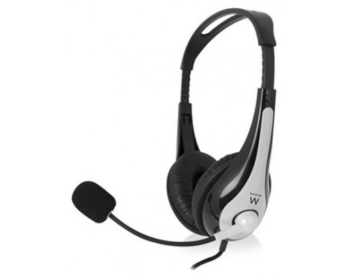 EWENT EW3562 Auriculares + Micrófono Stéreo negro