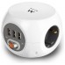 Ewent EW3939 REGLETA CUBO 3 TOMAS/3 USB BLANCO