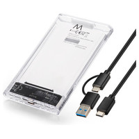 EWENT Carcasa USB3.2 Gen1 para SATA2.5"USB-C+A Tra