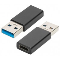 ADAPTADOR EWENT USB 3.2 GEN 1 TIPO A M / USB-C F CUERPO DE ALUMINIO