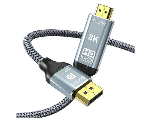 CABLE DP 1.4 A HDMI V2.1 4K UNIDIRECCIONAL-AA7 CABLE DP 1.4 A HDMI V2.1 4K UNIDIRECCIONAL