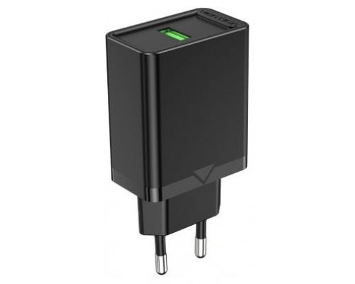 CARGADOR PARED 18W USB-A 3A NEGRO VENTION