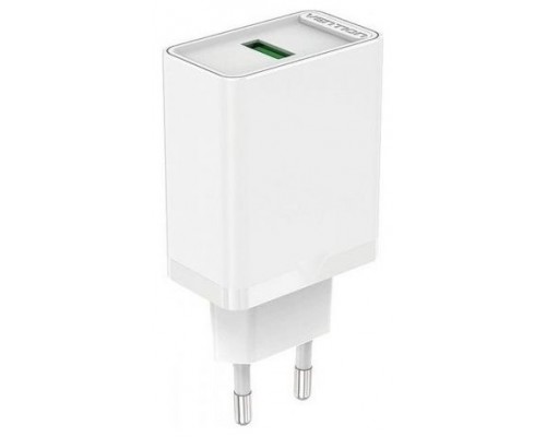 CARGADOR PARED 18W USB-A 3A BLANCO VENTION