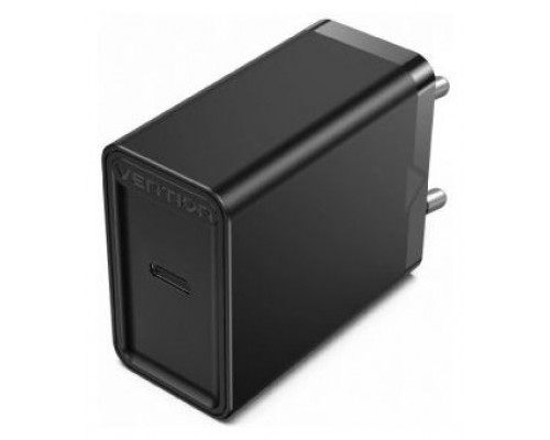 CARGADOR PARED 20W USB-C 3A NEGRO VENTION