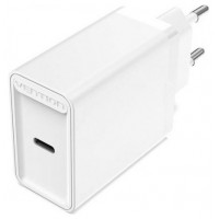 CARGADOR PARED 30W USB-C 2.4A BLANCO VENTION