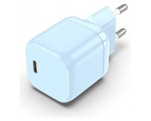 CARGADOR PARED 30W USB-C 3A AZUL VENTION