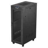 ARMARIO LANBERG RACK 19" 32U 600X1000 FLAT PACK PUERTA PERFORADA DISPLAY LCD BK