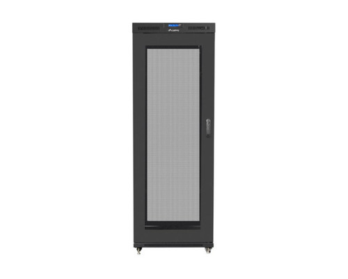 ARRMARIO LANBERG RACK 19" 37U 800X1000 FLAT PACK PUERTA PERFORADA CON LCD NEGRO