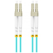 CABLE DE FIBRAOPTICA LANBERG 1M MULTI LC/UPC-LC/UPC DUPLEX OM3 50/125 LSZH  AZUL