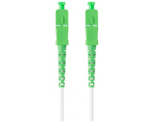 CABLE DE FIBRAOPTICA LANBERG 30M MONO SC/APC-SC/APC SIMPLEX G657A2 LSZH BLANC