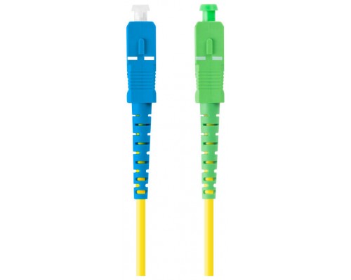 CABLE DE FIBRAOPTICA LANBERG 1M MONO SC/APC-SC/UPC SIMPLEX G657A1 LSZH AMARILL