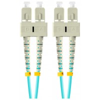 CABLE DE FIBRAOPTICA LANBERG 1M MULT SC/UPC-SC/UPC DUPLEX OM3 50/125 LSZH AZUL