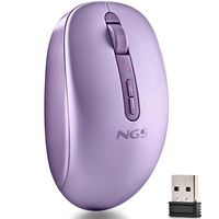 RATON NOTEBOOK OPTICO WIRELESS FOG DUAL MORADO NGS