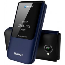 MOVIL SENIOR FP-24BL BLUE AIWA DISEÑO FLIP D· IDIOMA INGLES
