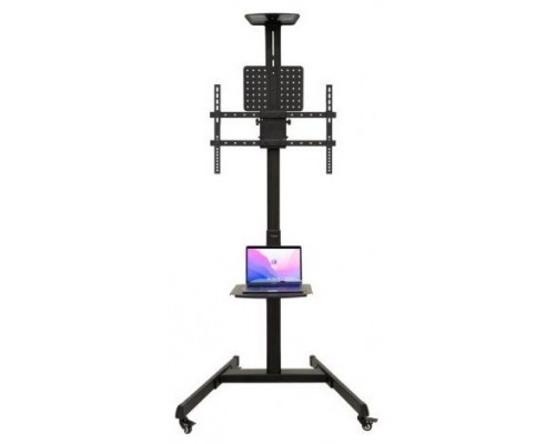 SOPORTE SUELO CON RUEDAS COMETA 37""-70"" NEGRO TOOQ