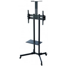 SOPORTE SUELO CON RUEDAS MONITOR/TV 37"-70" TOOQ NEGRO