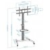 SOPORTE SUELO RUEDAS TV HORIZ/VERT "HERA" 37-86" TOOQ