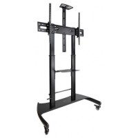 SOPORTE SUELO ARES CON RUEDAS 60""-100"" NEGRO TOOQ