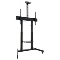 SOPORTE SUELO CON RUEDAS AQUILES 60""-100"" NEGRO TOOQ