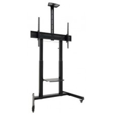 SOPORTE SUELO CON RUEDAS AQUILES 60""-100"" NEGRO TOOQ