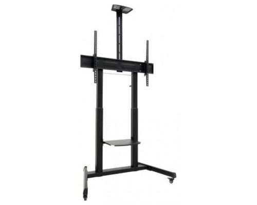 SOPORTE SUELO CON RUEDAS AQUILES 60""-100"" NEGRO TOOQ