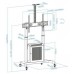 SOPORTE SUELO + RUEDAS + ARMARIO MULTIUSOS + ACC. RACK NARNIA 60""-100"" TOOQ