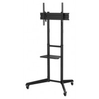 SOPORTE SUELO AISENS RUEDAS BANDEJA DVD PANTALLA 50KG 37-70