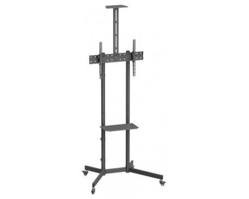 SOPORTE SUELO AISENS RUEDA BANDEJA DVD CAMARA MONITOR/TV 45KG 37-70 NEGRO