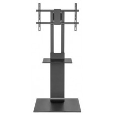 SOPORTE AISENS SUELO BANDEJA DVD PARA MONITOR TV 50KG 37-86 NEGRO