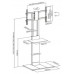 SOPORTE AISENS SUELO BANDEJA DVD PARA MONITOR TV 50KG 37-86 NEGRO