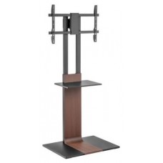 SOPORTE AISENS SUELO BANDEJA DVD PARA MONITOR TV 50KG 37-86 NEGRO-MARRON