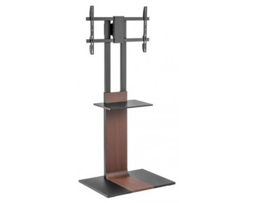 SOPORTE AISENS SUELO BANDEJA DVD PARA MONITOR TV 50KG 37-86 NEGRO-MARRON